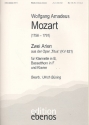 2 Arien fr Klarinette, Bassetthorn in F und Klavier aus der Oper Titus KV621 Partitur und Stimmen