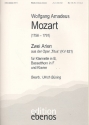 2 Arien fr Klarinette, Bassetthorn in F und Klavier aus der Oper Titus KV621 Partitur und Stimmen