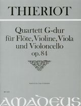 Quartett G-Dur op.84 fr Flte, Violine, Viola und Violoncello Partitur und Stimmen