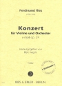 Konzert e-Moll op.24 fr Violine und Orchester,  Partitur Hagels, Bert, Ed