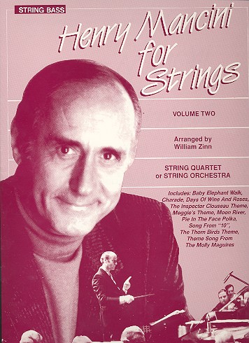 Henry Mancini for strings vol.2 for string quartet or orchestra, string bass