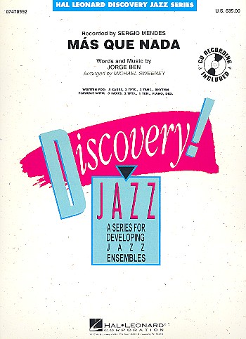 Mas que nada (+CD): for jazz ensembles Score and parts Sweeney, Michael,  arr.