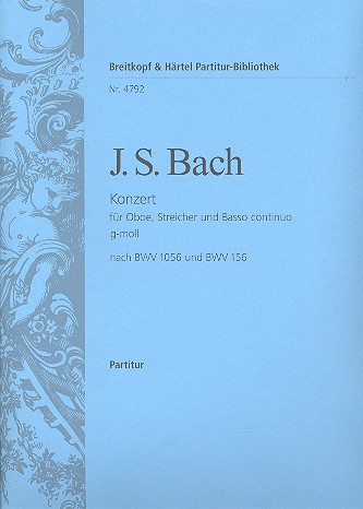 Konzert g-Moll fr Oboe, Streicher und Bc Partitur