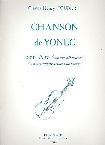 Chanson de Yonec pour alto et piano niveau debutants