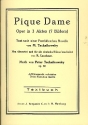 Pique dame  Libretto (dt)