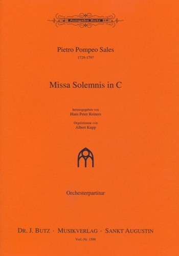 Missa solemnis C-Dur fr gem Chor und Orchester Partitur gestempelt