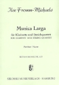 Musica Larga fr Klarinette und Streichquartett,  Partitur