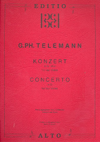 Konzert G-Dur fr 4 Violen Partitur und Stimmen