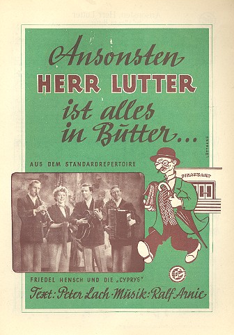 Ansonsten Herr Lutter ist alles in Butter Einzelausgabe 