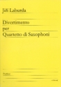 Divertimento fr 4 Saxophone (SATB) Partitur und Stimmen