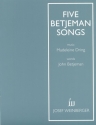 Five Betjeman Songs fr Gesang und Klavier