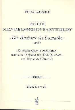 Die Hochzeit des Camacho op.10 Studienpartitur