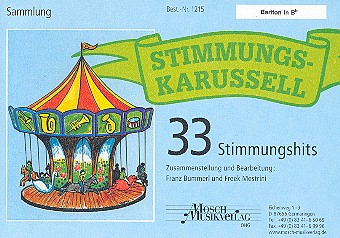 Stimmungskarussell: 33 Stimmungshits fr Blasorchester Bariton in B