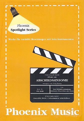 Finale aus der Abschiedssinfonie fr 2 Melodieinstrumente und variable Besetzung,  Partitur und Stimmen