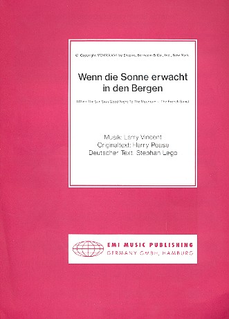 Wenn die Sonne erwacht in den Bergen: fr Klavier/Gesang/Gitarre