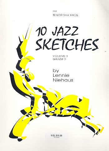 10 Jazz Sketches vol.1 for 3 tenor saxophones score and parts