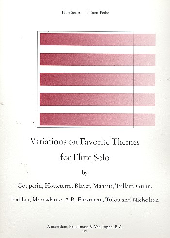 Variations on favorite Themes for flute solo