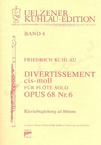 Divertissement cis-Moll op.68,6 fr Flte solo (Klavier ad lib.)