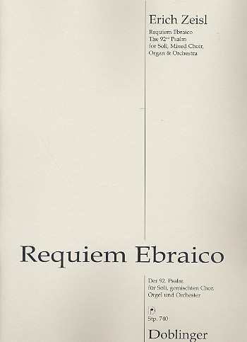 Requiem Ebraico (Psalm 92) fr Soli, gem Chor, Orgel und Orchester Studienpartitur