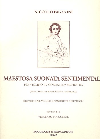 Maestosa suonata sentimentale per violino 4 corda ed orchestra per violino e pianoforte