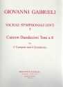 Sacrae Symphoniae Nr.5 for 4 trumpets and 4 trombones score and parts