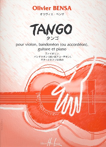 Tango pour violon, bandoneon (ou accordeon), guitare et piano, parties