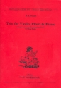 Trio Es-Dur fr Violine, Horn in Es und Klavier Stimmen nach dem Hornquintett KV407