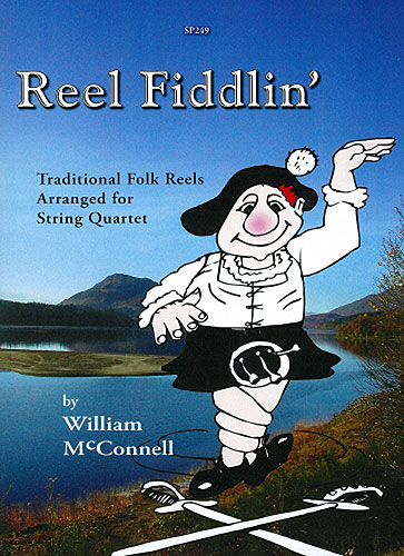 Reel fiddlin' traditional folk reels arr. for string quartet, score+parts