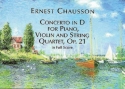 Concerto D major op.21 for piano, violin and string quartet,  full score