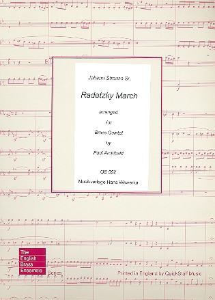 Radetzky Marsch fr 2 Trompeten, Horn, Posaune und Tuba Partitur und Stimmen