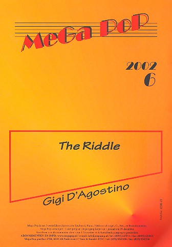 The riddle: Einzelausgabe fr Gesang und Klavier mit Akkorden
