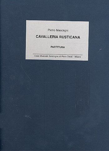Cavalleria Rusticana Partitur (it/fr)