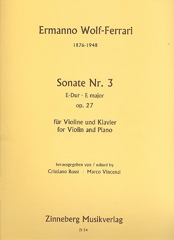 Sonate Nr.3 E-Dur op.27 fr Violine und Klavier