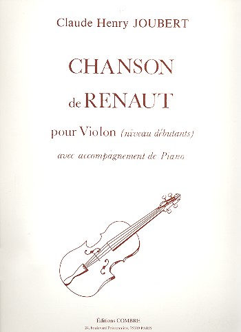 Chanson de Renaut pour violon et piano (niveau debutants)