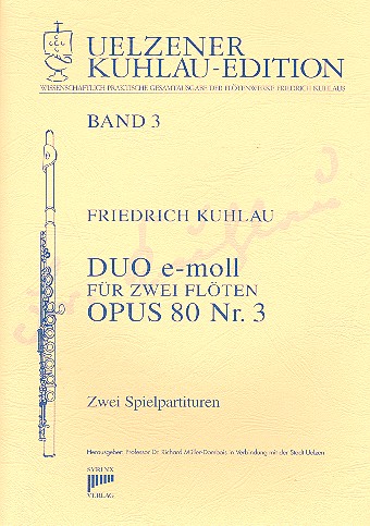 Duo e-Moll op.80,3 fr 2 Flten 2 Spielpartituren Mller-Dombois, Richard, ed