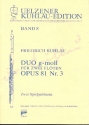 Duo g-Moll op.81,3 fr 2 Flten 2 Spielpartituren Mller-Dombois, Richard, ed