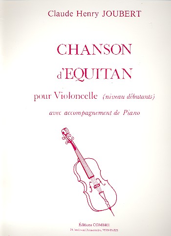 Chanson d'equitan pour violoncelle et piano niveau debutants