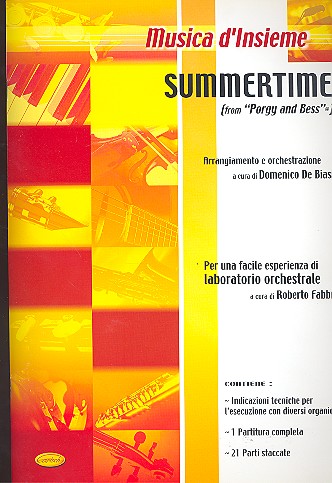 Summertime fr gem Ensemble (Orchester), Partitur+21Stimmen
