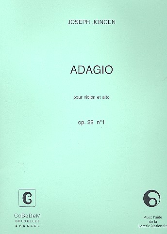 Adagio op.22,1 pour violon et alto, 2 partitions
