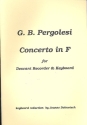 Concerto in f Major for descant recorder and keyboard