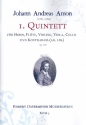 Quintett op.110 für Horn, Flöte, Violine, Viola und Violoncello (Kontrabass ad lib) Partitur und Stimmen
