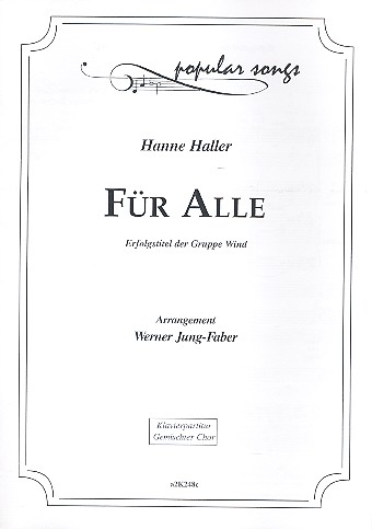 Fr alle fr gem Chor und Klavier Klavierpartitur