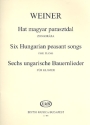 6 ungarische Bauernlieder op.19 fr Klavier Erste Serie