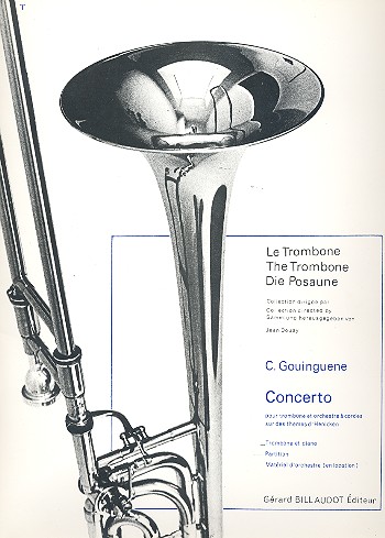 Concerto pour trombone et orchestra a cordes pour trombone et piano