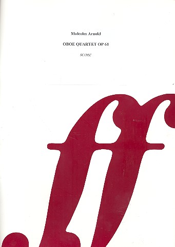 Quartet op.61 for oboe, violin, viola and violoncello,  score