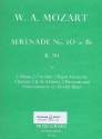 Serenade B-Dur Nr.10 KV361 fr 2 Oboen, 2 Klarinetten, 2 Bassetthrner, 2 Fagotte, 4 Hrner und K Stimmen