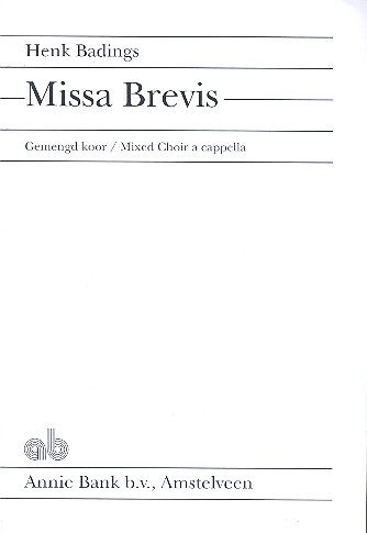 Missa brevis fr gem Chor a cappella Partitur (la)
