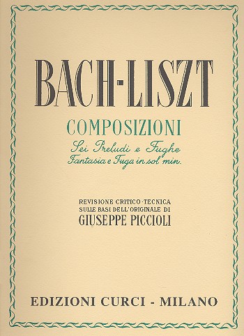 Composizioni di Bach e Liszt per pianoforte