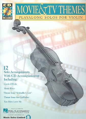Movie and TV Themes (+CD): playalong solos for violin 12 solo arrangements