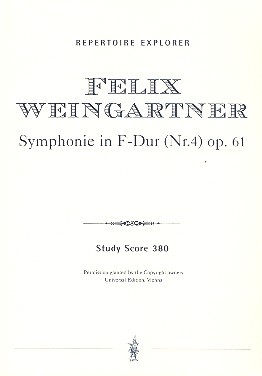 Symphonie F-Dur op.61,4 fr Orchester Studienpartitur